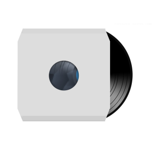 Vnútorné papierové obaly na LP platne biele bez rohov